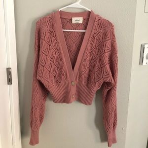 Aritzia Wilfred Thais Cardigan Small Antique Rose